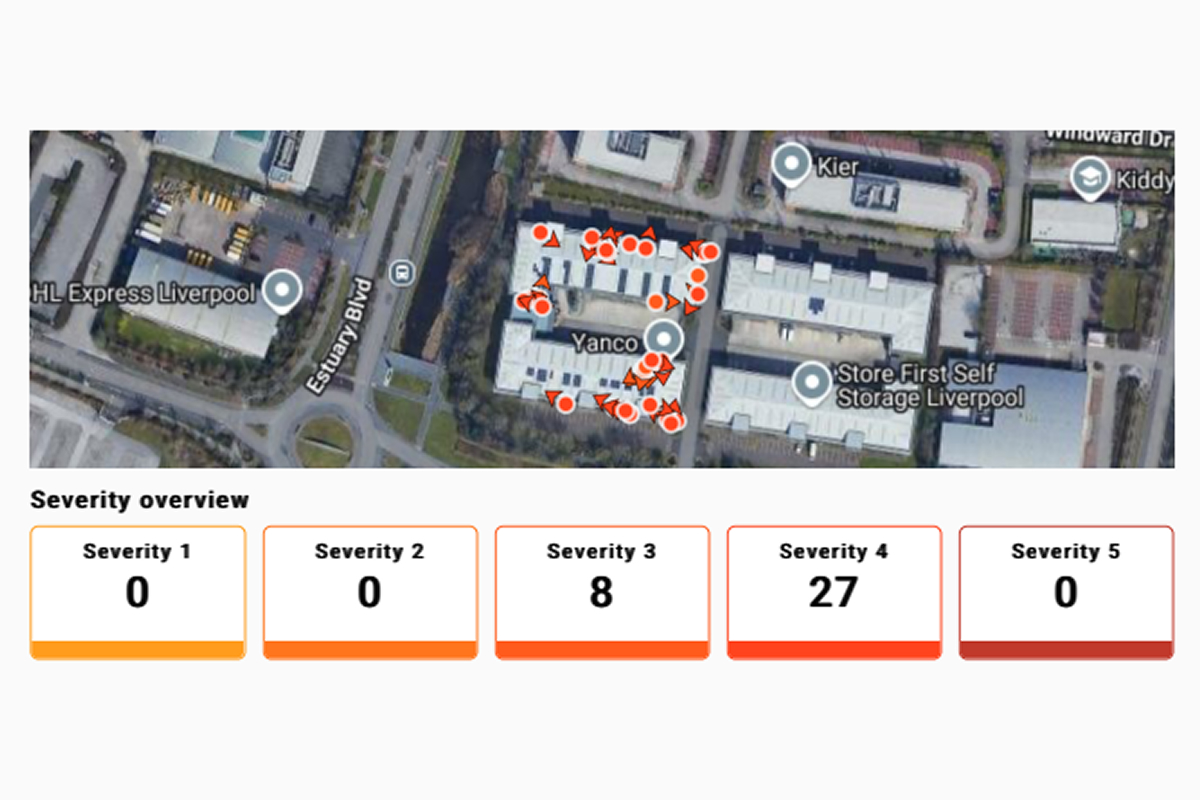 Commercial façade report example