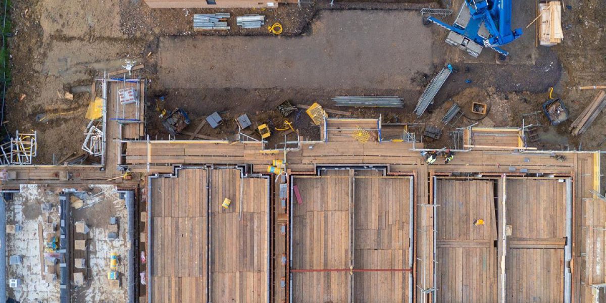 Top View of a construction map