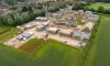 Aerial view of a construction