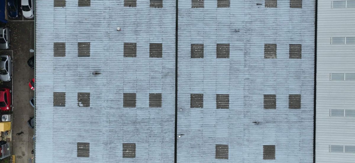 Top view of a Commercial Roof