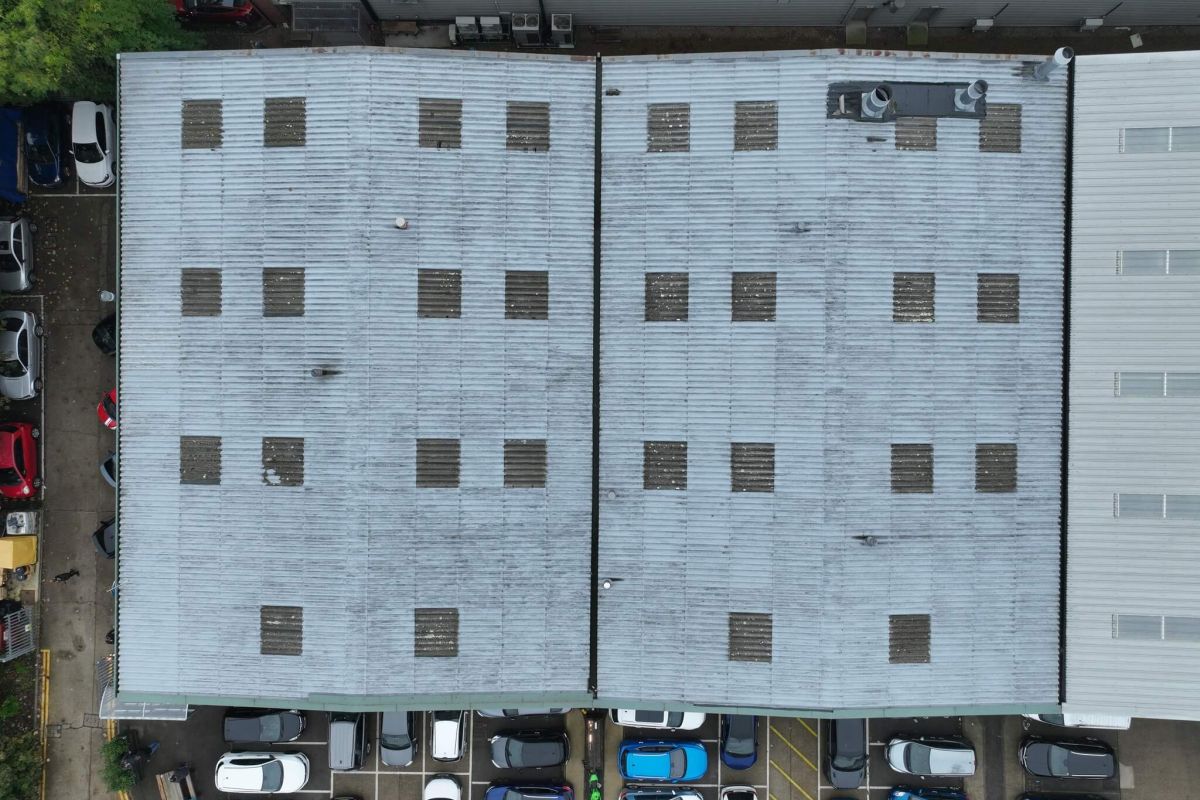 Top view of a Commercial Roof