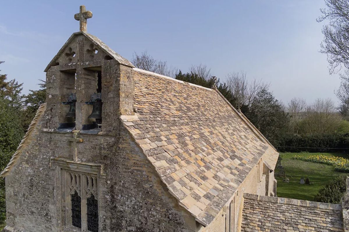 Aerial view of a heritage building