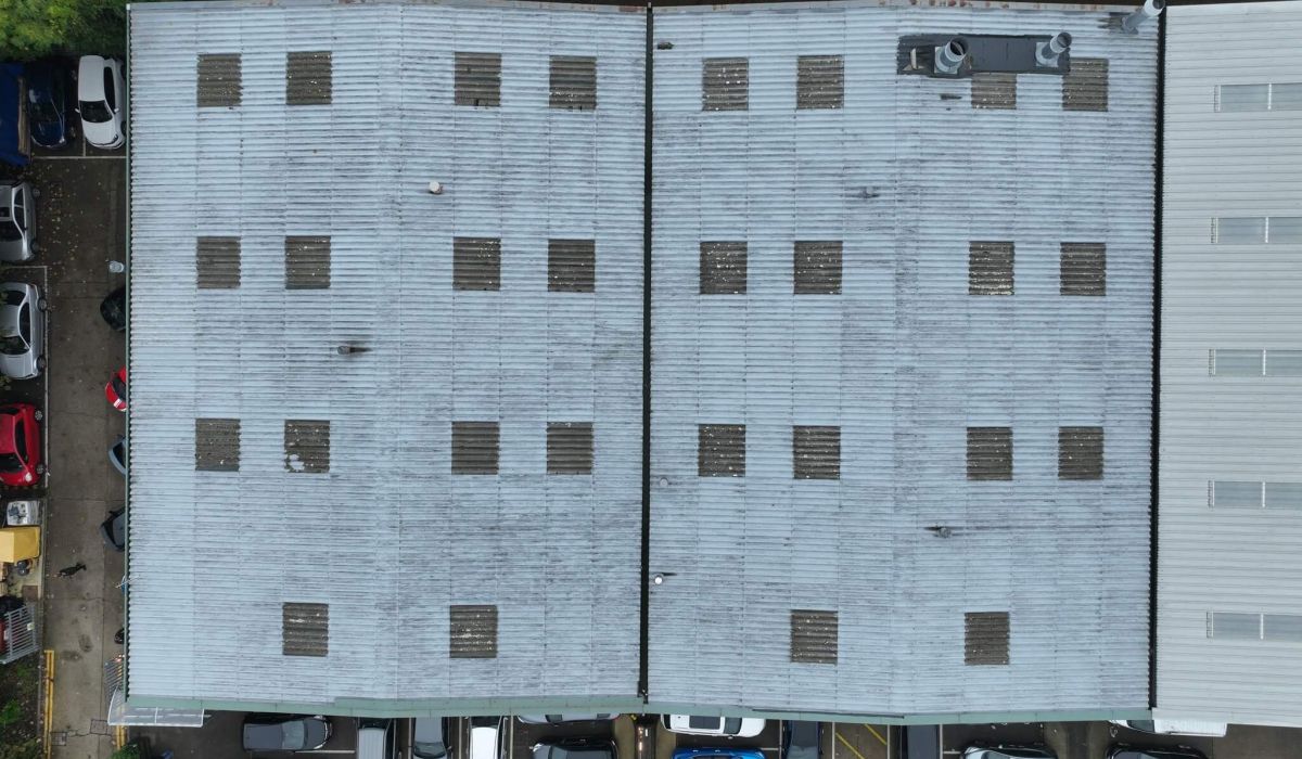 Top view of a Commercial Roof