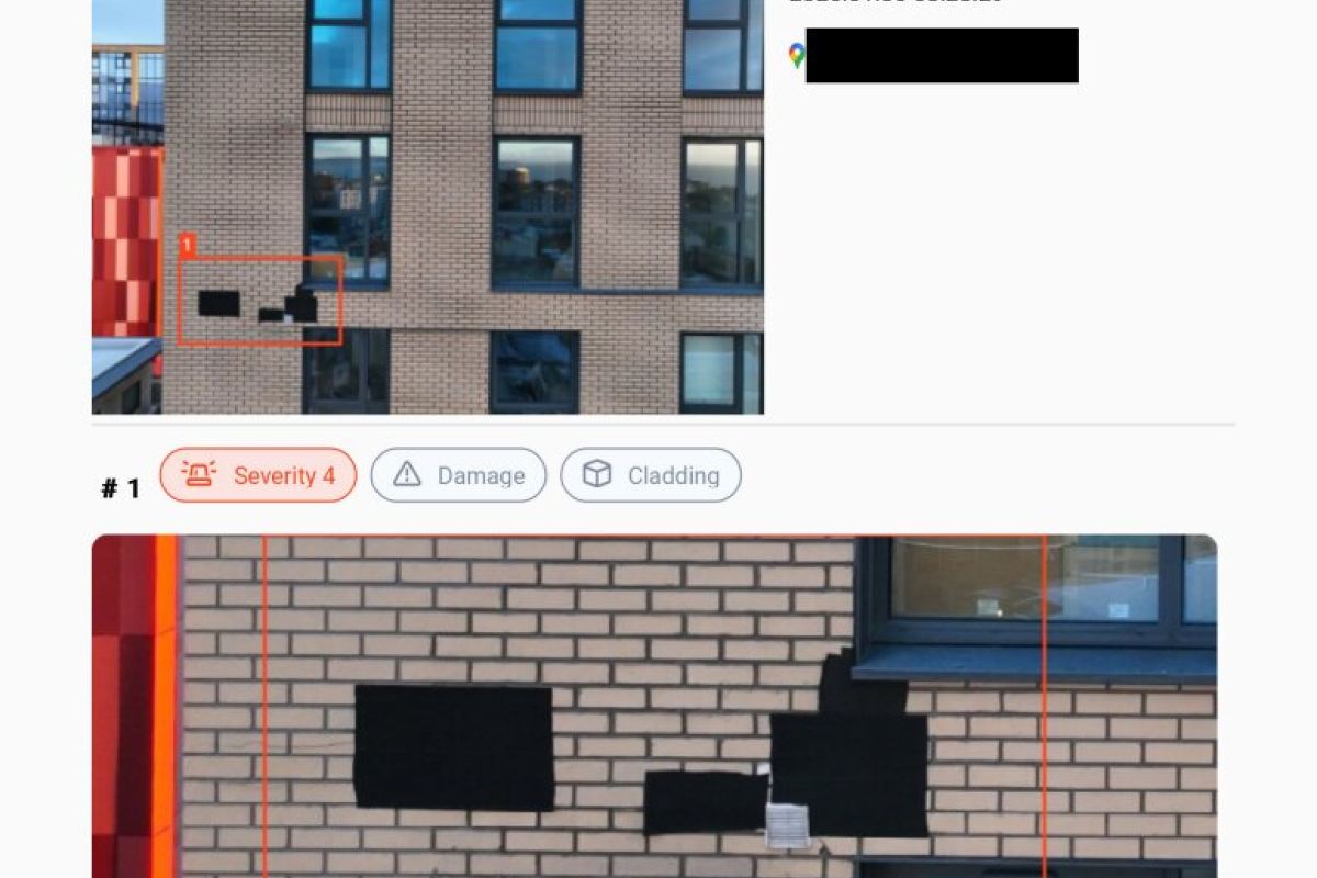 Commercial façade report example