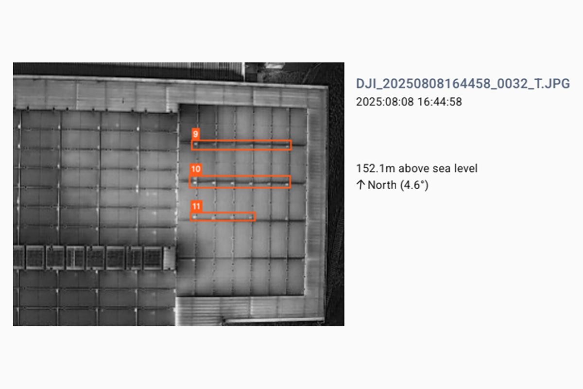 Thermal drone survey report example